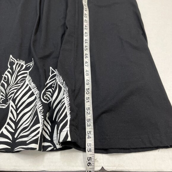 Vintage Olivia Rose Dress Women 20W Black Maxi T Shirt Zebra Print Modest Church - Picture 7 of 9